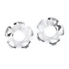 Duratrax Clip-Lock Wheel Face Mirror Chrome For Ripper 5.7" Wheel (2) -Duratrax DTX2816 A0 IA5XE01X
