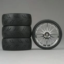 Duratrax 16-Spoke Chrome Wheel, U-Groove (4)