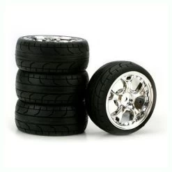 Duratrax 5-Blade Chrome 2mm Offset ST, Radial (4)