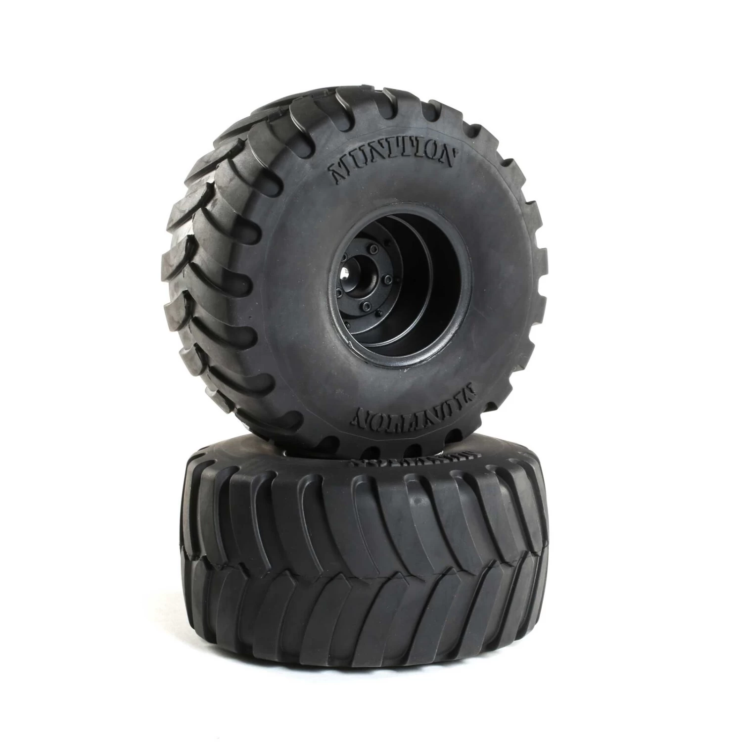 Duratrax Munition MT 2.2 Mounted Tires, Black (2) 3 Duratrax Munition MT 2.2 Mounted Tires, Black (2)