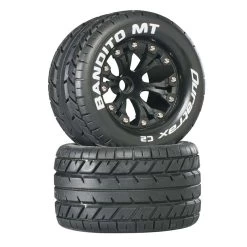 Duratrax Bandito MT 2.8" 2WD Mounted Front C2 Tires, Black (2)