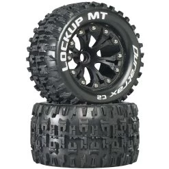 Duratrax Lockup MT 2.8" 2WD Mounted Front C2 Tires, Black (2)