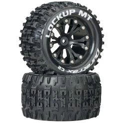 Duratrax Lockup MT 2.8" 2WD Mounted Rear C2 Tires, Black (2)