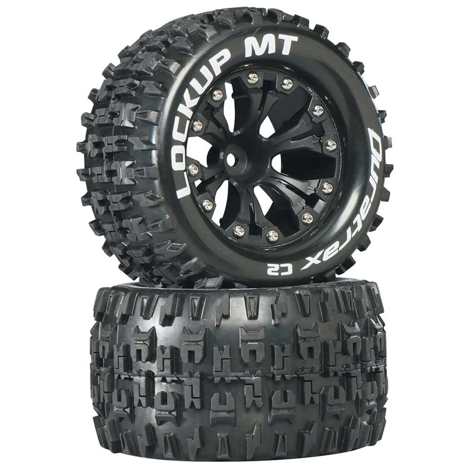Duratrax Lockup MT 2.8" 2WD Mounted 1/2" Offset Tires, Black (2) 3 Duratrax Lockup MT 2.8" 2WD Mounted 1/2" Offset Tires, Black (2)