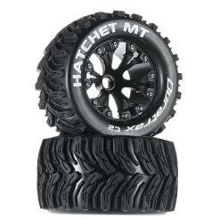 Duratrax Hatchet MT 2.8" 2WD Mounted Front Tires, Black (2)