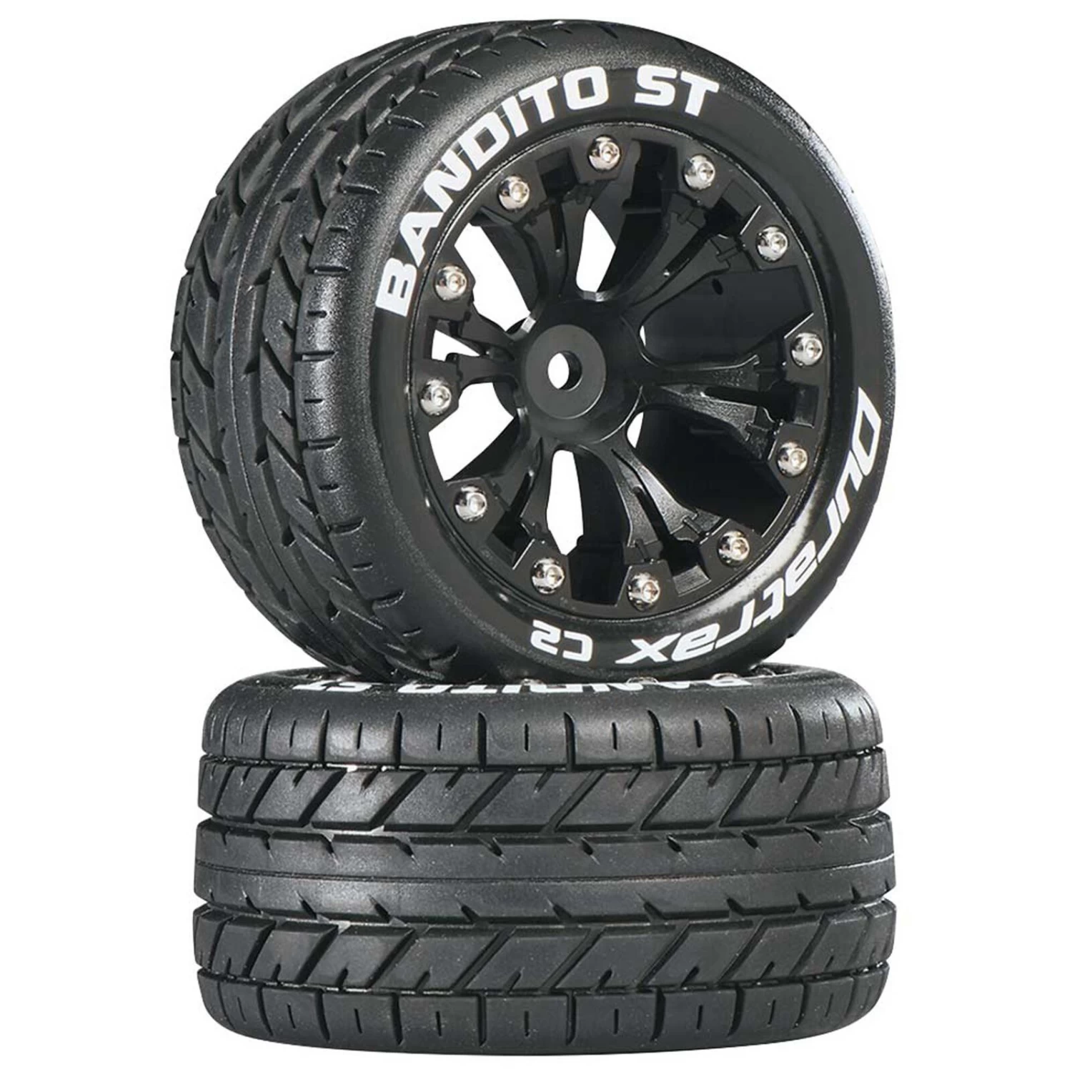 Duratrax Bandito ST 2.8" 2WD Mounted Rear C2 Tires, Black (2) 3 Duratrax Bandito ST 2.8" 2WD Mounted Rear C2 Tires, Black (2)