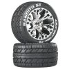 Duratrax Bandito ST 2.8" Mounted 1/2" Offset C2 Tires, Chrome (2) -Duratrax DTXC3545 A0 LPXXMVN0