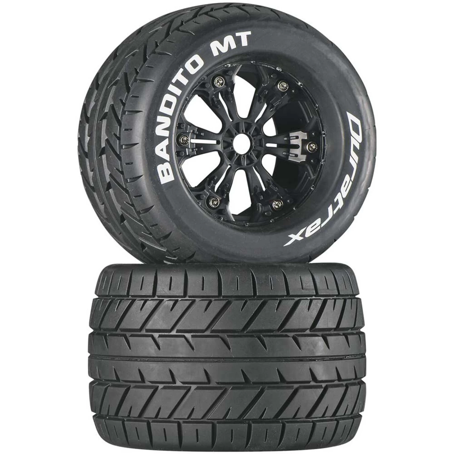 Duratrax Bandito MT 3.8" Mounted Tires, Black (2) 3 Duratrax Bandito MT 3.8" Mounted Tires, Black (2)