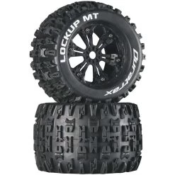 Duratrax Lockup MT 3.8" Mounted Tires, Black (2)