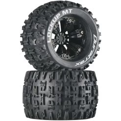 Duratrax Lockup MT 3.8" Mounted 1/2" Offset Tires, Black (2)