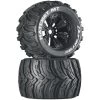 Duratrax Hatchet MT 3.8" Mounted 1/2" Offset Black Tires (2) -Duratrax DTXC3588 A0 CTXKL9BY