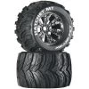 Duratrax Hatchet MT 3.8" Mounted 1/2" Offset Tires, Chrome (2) -Duratrax DTXC3589 A0 RYY7LRML