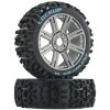 Duratrax Lockup 1/8 C2 Mounted Buggy Spoke Tires, Chrome (2) -Duratrax DTXC3617 A0 OFZC5W4G