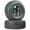 Duratrax Lockup SC Tire C2 Mounted Black Front: Slash(2) -Duratrax DTXC3670 A0 22XLVY1B