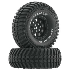 Duratrax Approach CR C3 Mounted 1.9"Crawler Tires, Black (2)