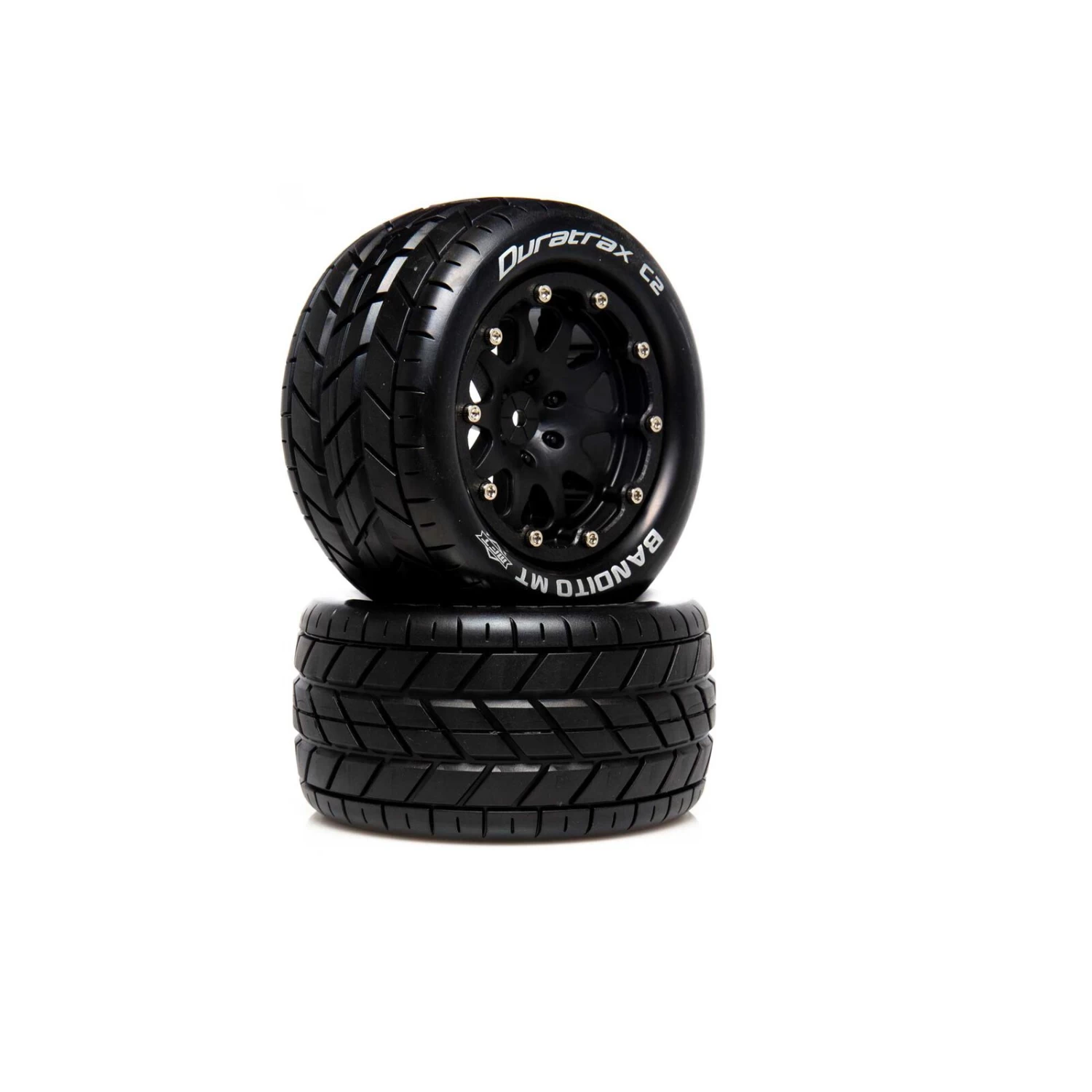 Duratrax Bandito MT Belted 2.8" 2WD Mounted Rear Tires, 0 Offset, Black (2) 3 Duratrax Bandito MT Belted 2.8" 2WD Mounted Rear Tires, 0 Offset, Black (2)