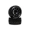 Duratrax Six Pack MT Belted 2.8" 2WD Mounted Rear Tires, .5 Offset, Black (2) -Duratrax DTXC5520 A0 PKHU7A3P