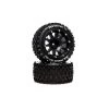 Duratrax Six Pack ST Belted 2.8" 2WD Mounted Rear Tires, .5 Offset, Black (2) -Duratrax DTXC5535 A0 9DM4KYXH