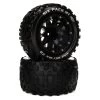 Duratrax Six Pack MT Belted 2.8" Mounted Front/Rear Tires, 14mm Black (2) -Duratrax DTXC5538 A0 D4NJ7JL9