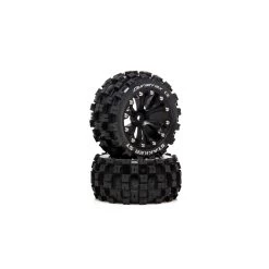 Duratrax STAKKER ST 2.8 Mounted F/R C2 0 Offset Black (2)