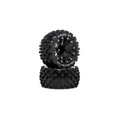 Duratrax FAZE ST 2.8 Mounted F/R C2 .5 Offset Black (2)