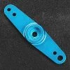 Duratrax Aluminum Servo Arm, Double Blue -Duratrax DTXM5020 A0 GI7MU4S3