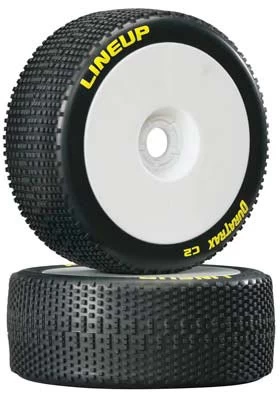 DTXC3620 - Lineup 1/8 Buggy Tire C2 Mounted White (2) By DURATRAX @ Great Hobbies 3 DTXC3620 - Lineup 1/8 Buggy Tire C2 Mounted White (2) By DURATRAX @ Great Hobbies