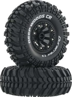 DTXC4042 - Deep Woods CR C3 Mounted 2.2" Crawler Black (2) By DURATRAX @ Great Hobbies