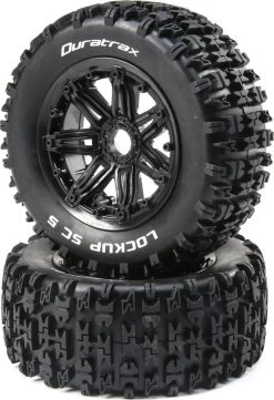 DTXC5032 - Lockup 1/5 SC Sport Mntd Black 24mm (2) By DURATRAX @ Great Hobbies