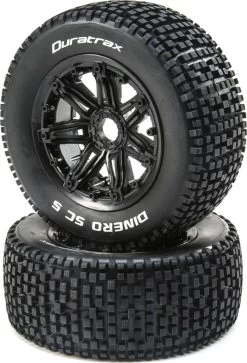 DTXC5036 - Dinero 1/5 SC Sport Mntd Black 24mm (2) By DURATRAX @ Great Hobbies