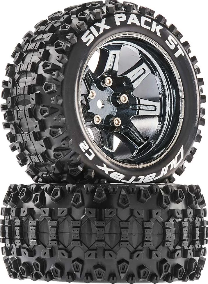 DTXC5207 - Six Pack ST 2.8" Mntd Black Chrome 14mm Hex (2) By DURATRAX @ Great Hobbies 3 DTXC5207 - Six Pack ST 2.8" Mntd Black Chrome 14mm Hex (2) By DURATRAX @ Great Hobbies