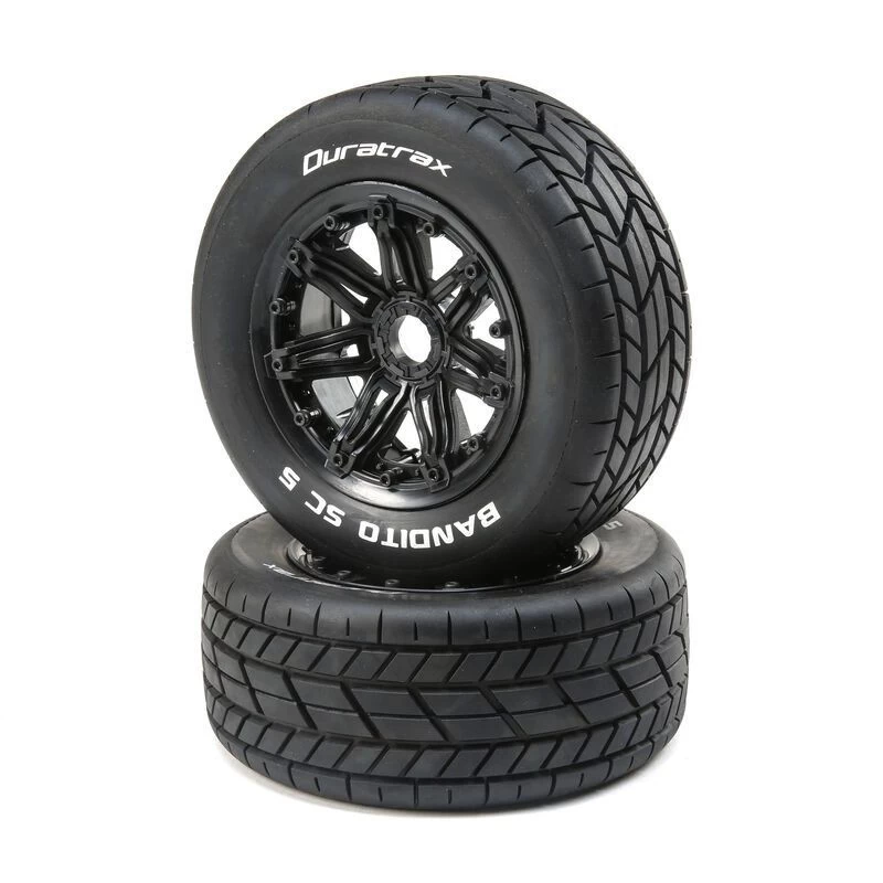 Duratrax Front/Rear Bandito 1/5 SC Sport Mounted Black Tires (2) 3 Duratrax Front/Rear Bandito 1/5 SC Sport Mounted Black Tires (2)