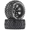 Duratrax Six-Pack ST 2.8 Mounted Tires, Black 14mm Hex (2) 2 Duratrax Six-Pack ST 2.8 Mounted Tires, Black 14mm Hex (2) -Duratrax duratrax dtx dtxc5206 01