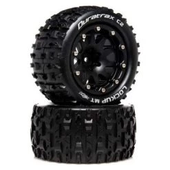 Duratrax Lockup MT Front/rear Belted 2.8" 2WD Mounted Tires, 0.5 Offset, Black (2)