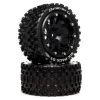 Duratrax Six Pack ST Belted 2.8" 2WD Mounted Rear Tires, Black (2) -Duratrax duratrax dtx dtxc5534 01 1