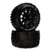 Duratrax Front/Rear Lockup MT Belted 2.8" Mounted Tires, 14mm, Black (2)