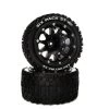 Duratrax Front/Rear Six Pack ST Belted 2.8" Mounted Tires,14mm Black (2) -Duratrax duratrax dtx dtxc5542 01