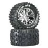 Duratrax 2.8" Lockup MT C2 Rear Mounted Tires & Wheels, Chrome (2) -Duratrax duratrax dtxc3509 01