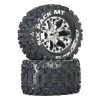 DuraTrax Sixpack MT 1/10 2.8" Mounted Monster Truck Tires Chrome (2) 1 DuraTrax Sixpack MT 1/10 2.8" Mounted Monster Truck Tires Chrome (2) -Duratrax duratrax dtxc3523 01