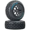 Lockup SC Tire C2 Mounted Losi Ten SCTE 4x4 (2) -Duratrax duratrax dtxc3675 01